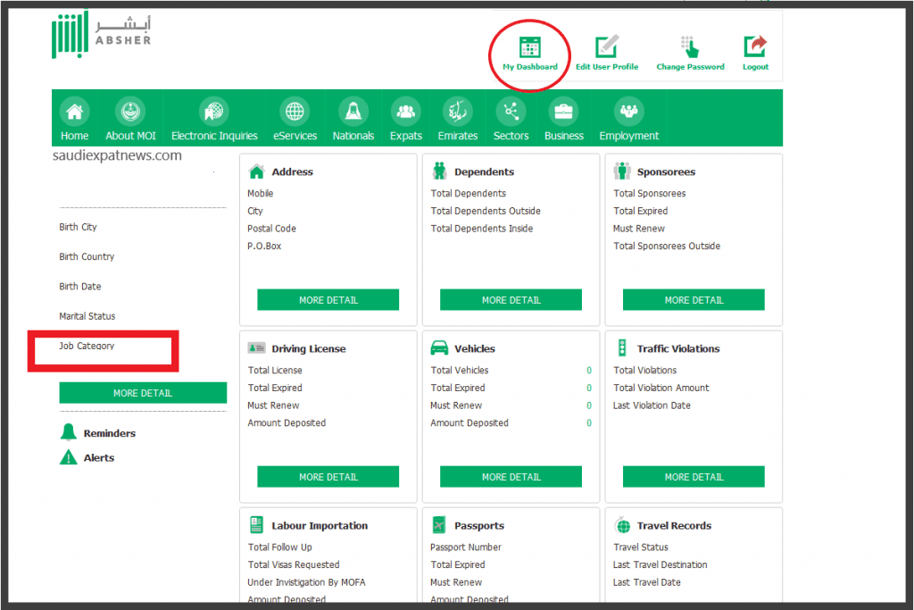 Check Iqama Profession Change Status Online - KSAexpats.com