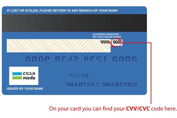 Mada Cards With CVV Number Can Purchase Online | KSAEXPATS.COM