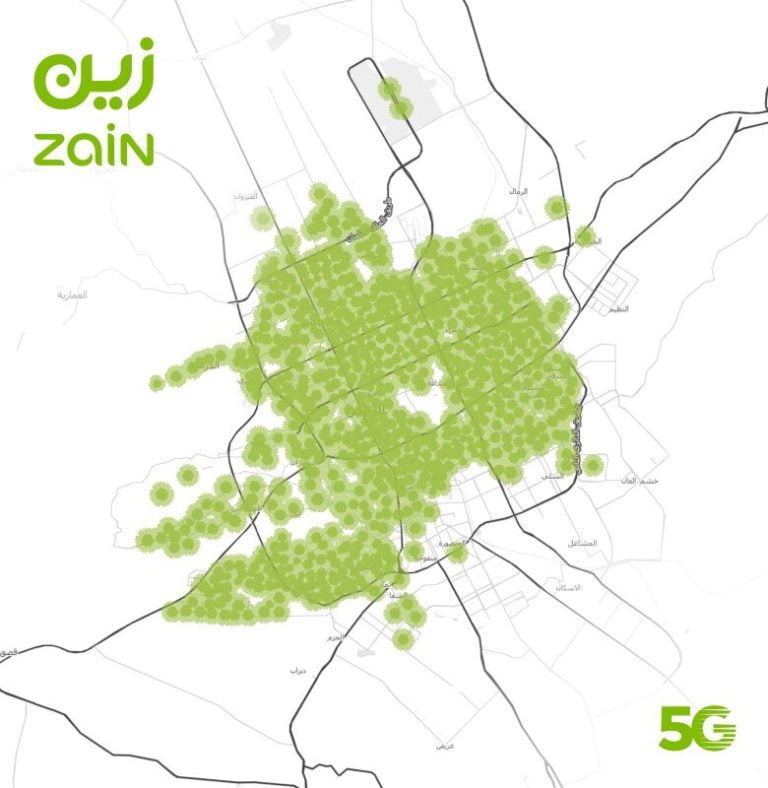 ZAIN 5G COVERAGE CHECK