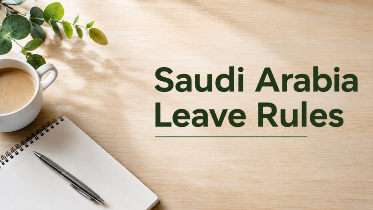 Types of Leave in Saudi Arabia Every Expat Should Know