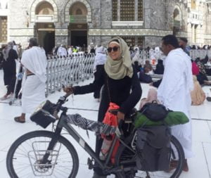 SARA HEBA REACHED MAKKAH FROM TUNISIA ON A BICYCLE