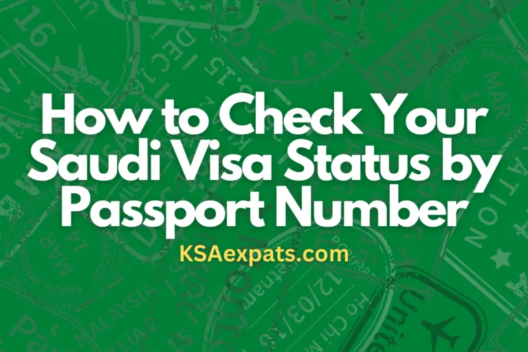 How to Check Your Saudi Visa Status by Passport Number