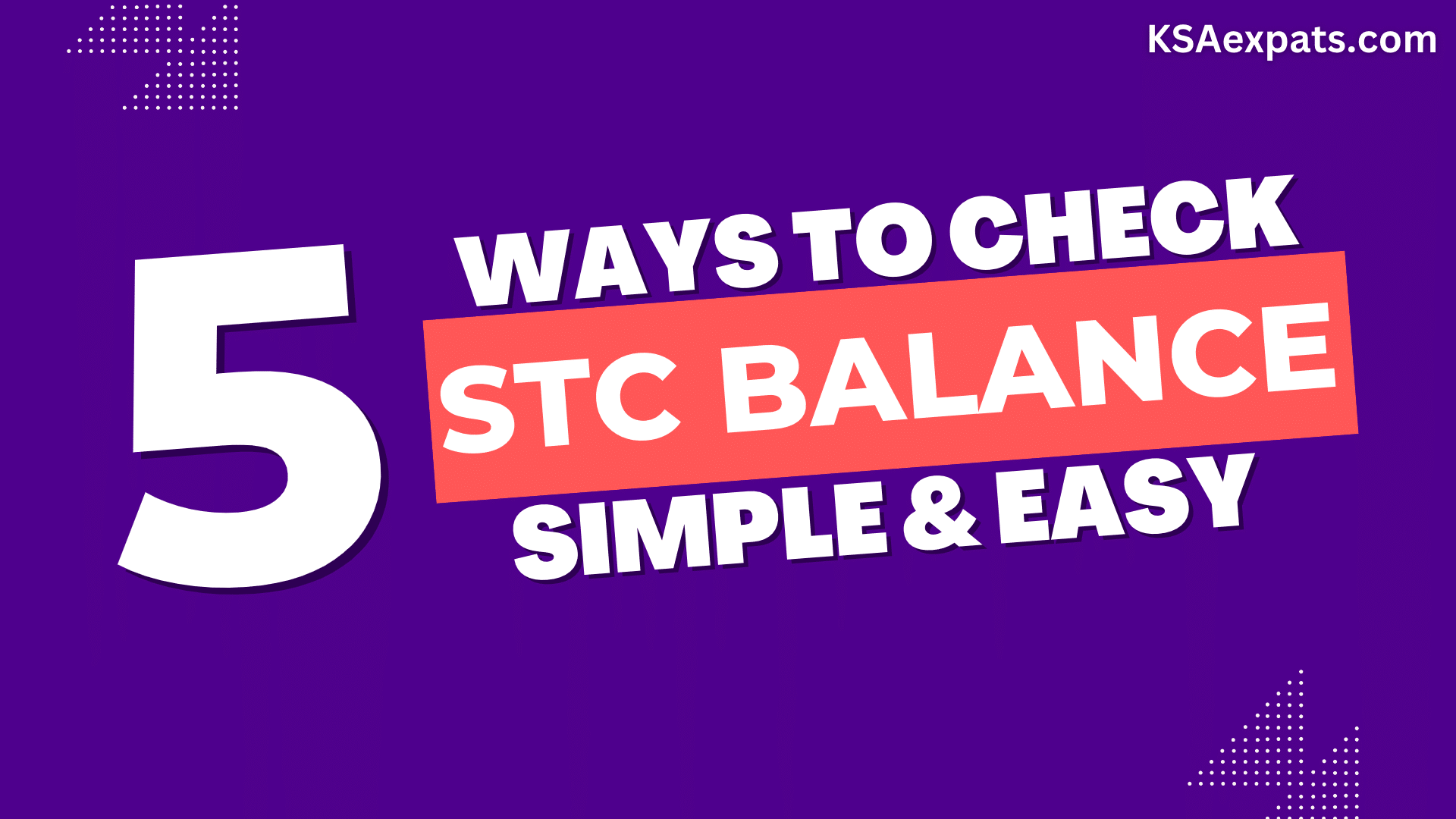 HOW TO CHECK STC BALANCE