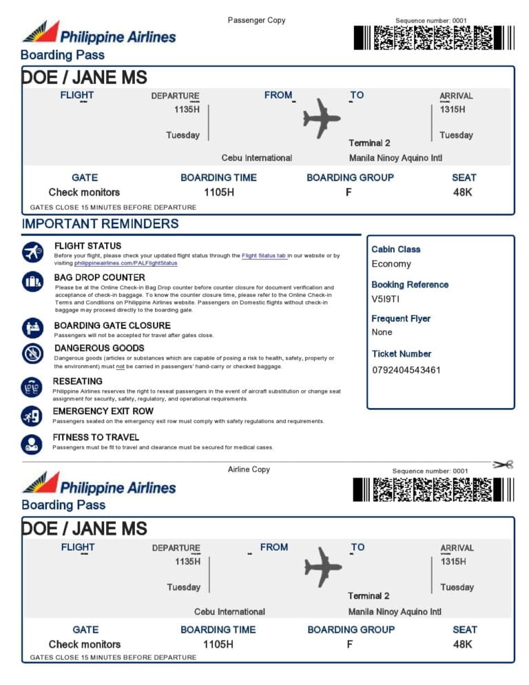 philippine airline travel pass