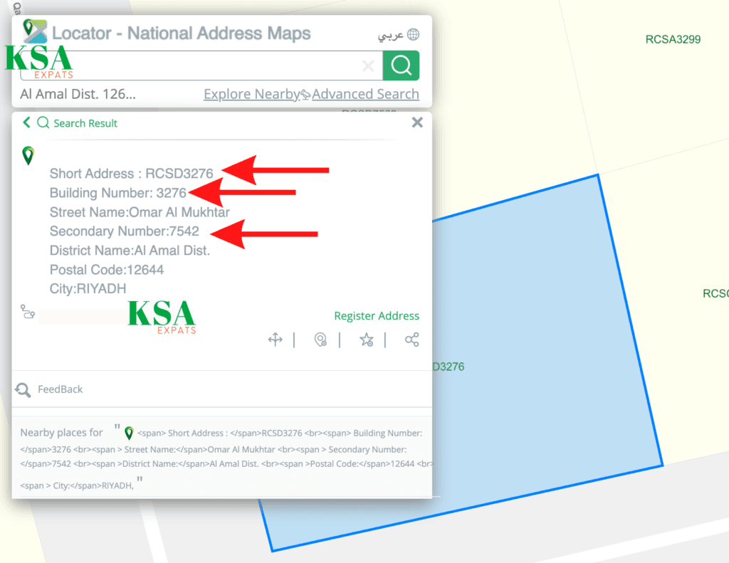 What Is Unit Number In Saudi National Address