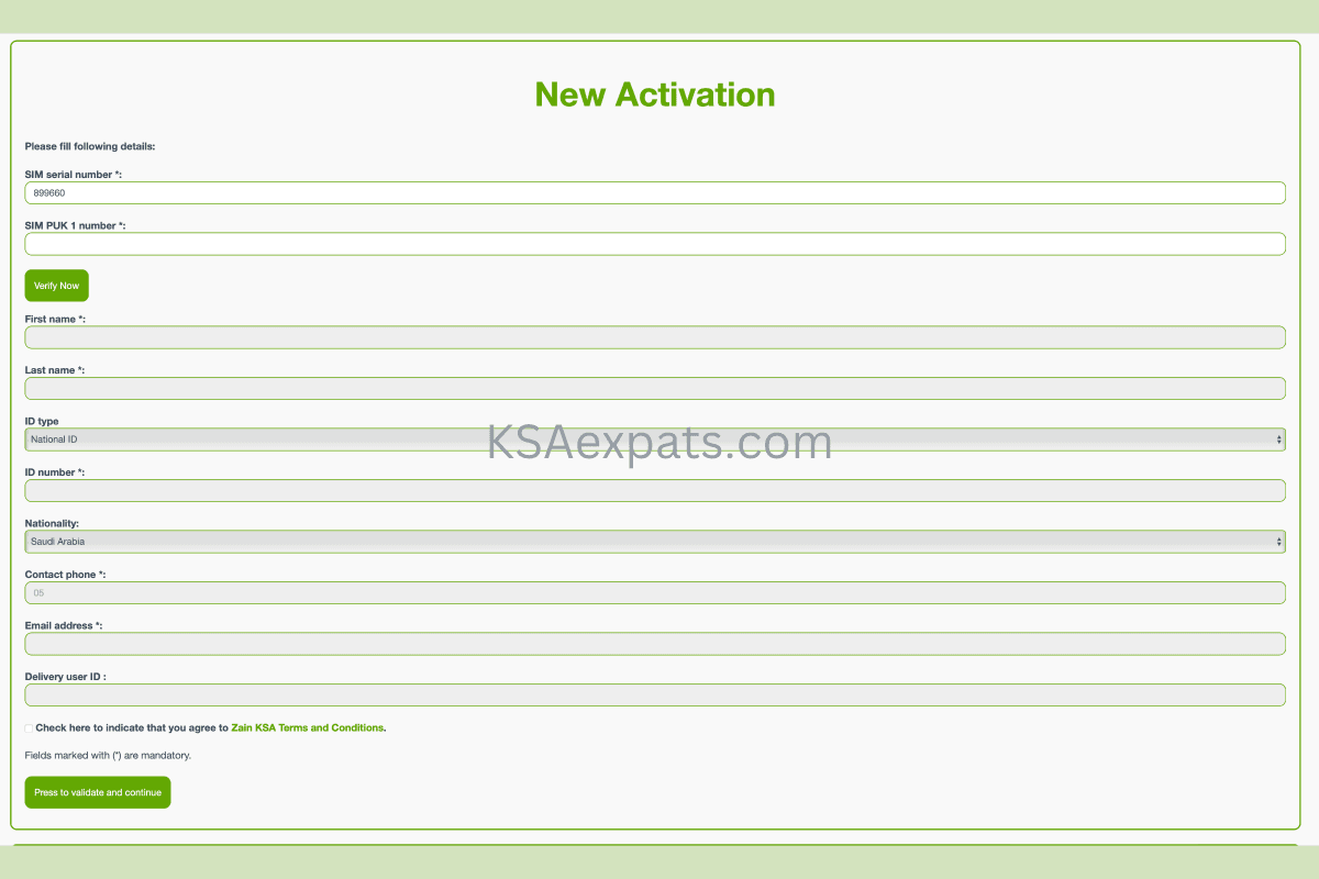 How To Activate Your Zain SIM In Saudi Arabia Online KSA Expats