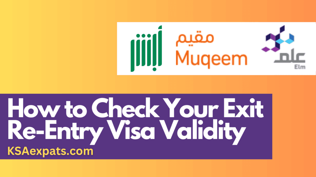 How To Easily Check Your Saudi Exit Re-Entry Visa Validity