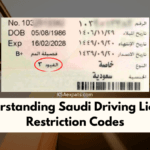 Understanding Saudi Driving License Restriction Codes