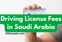Driving License Fees in KSA