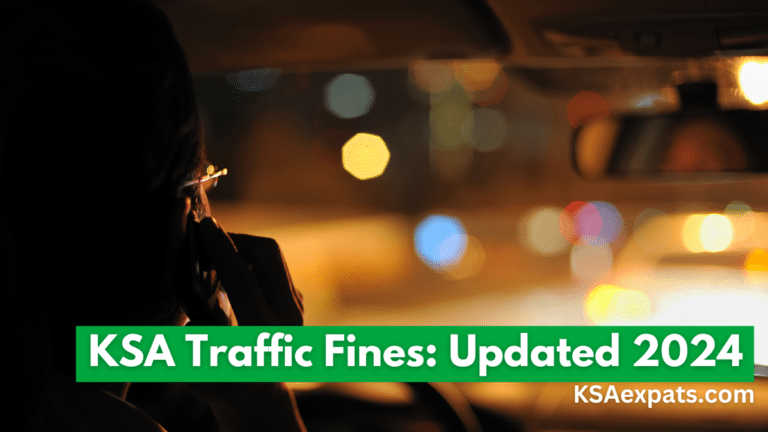 saudi traffic fines list 2024