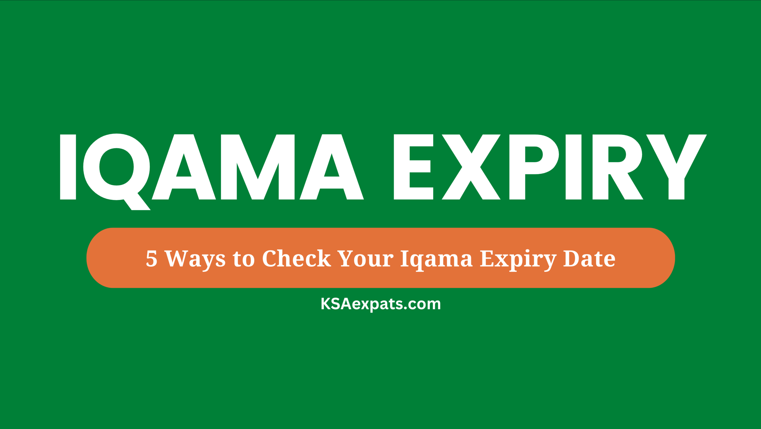 iqama expiry check