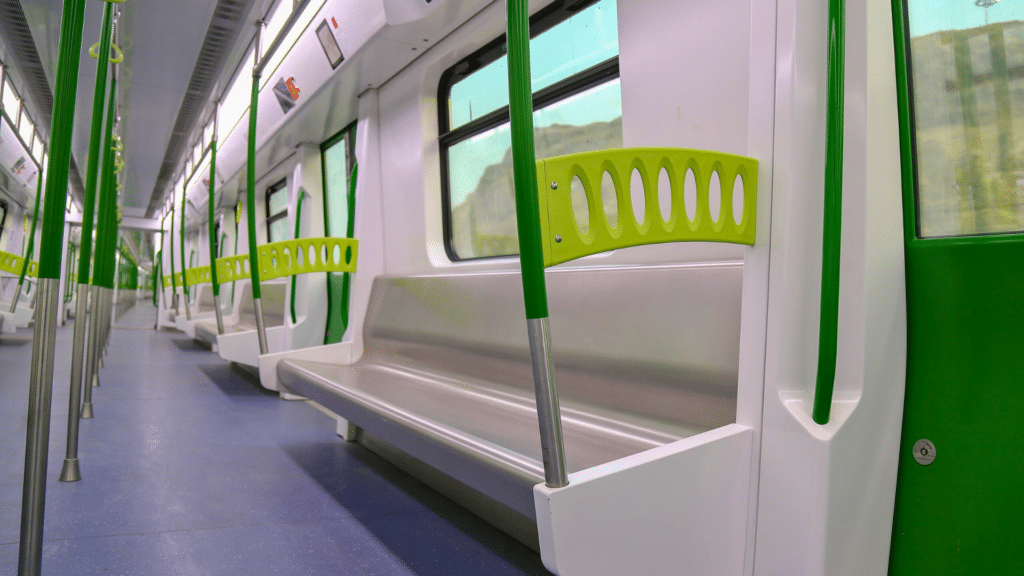 Makkah Metro Train Interior View, Mashaaer Metro