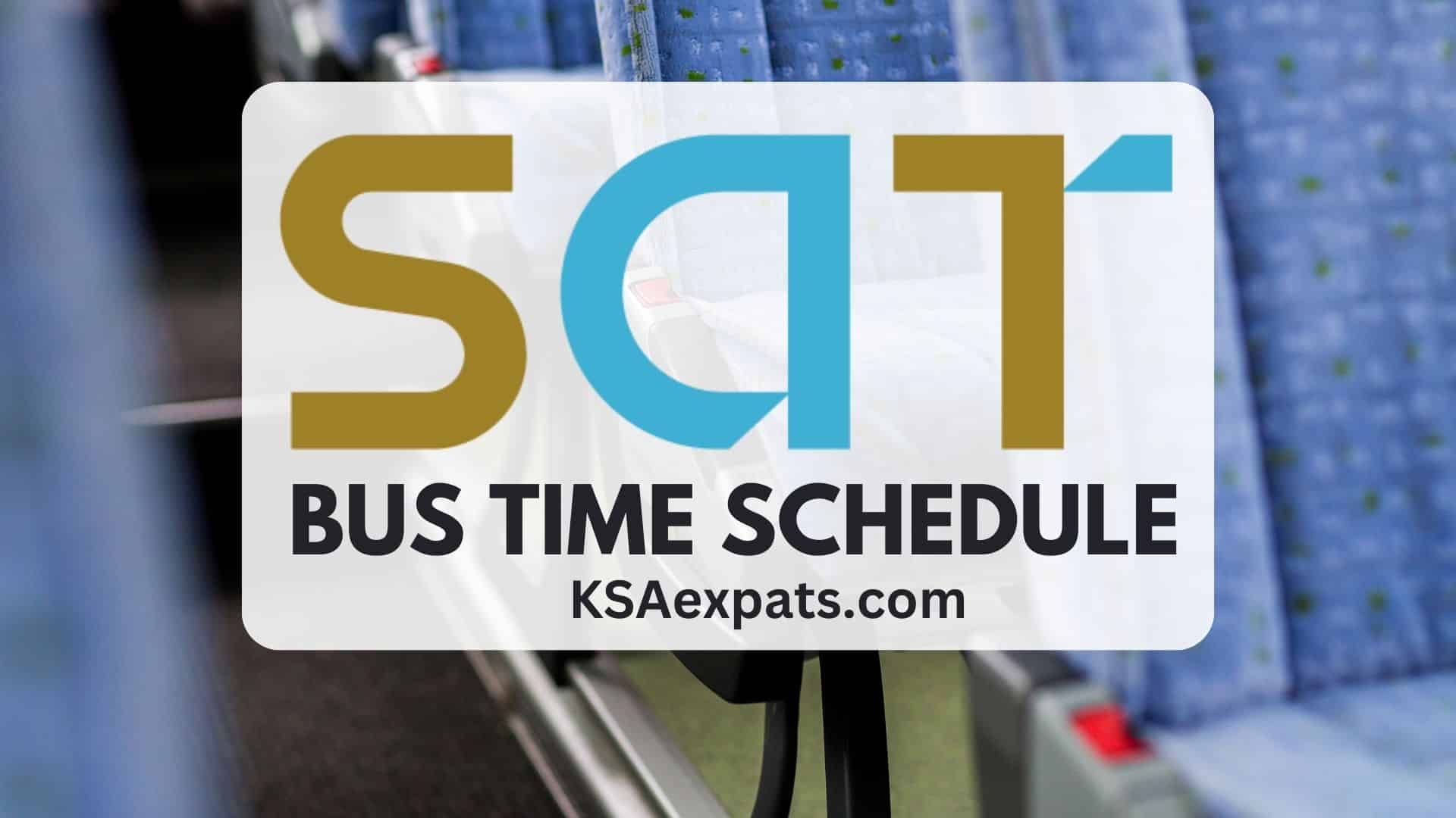 SAPTCO SAT Bus Time Schedule