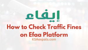 How to Check Traffic Fines on Efaa Platform. Iqama Fine Check