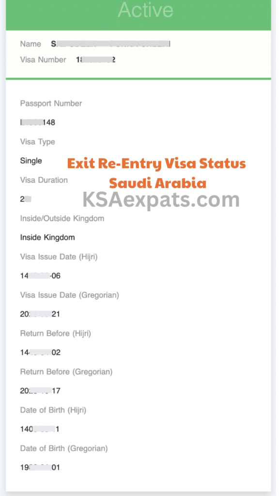 how to check your exit reentry visa validity on muqeem.sa website in saudi arabia online without absher