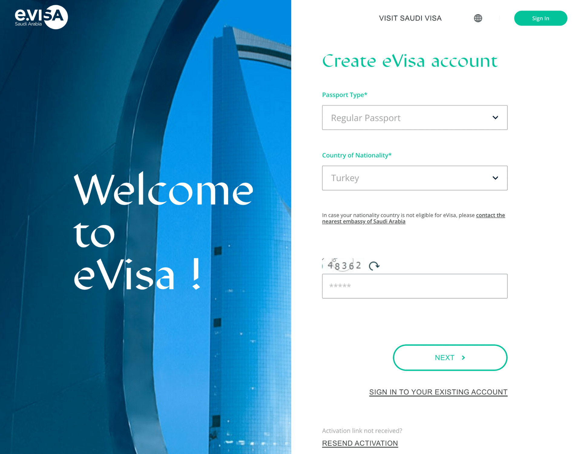 Saudi eVisa Application Visit Saudi