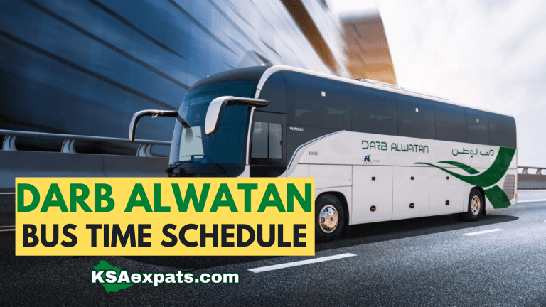 DARB ALWATAN BUS TIME SCHEDULE