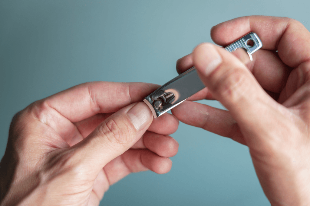 trimming nails