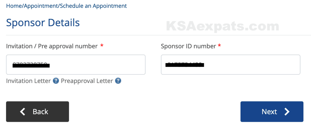 tasheer appointment sponsor details