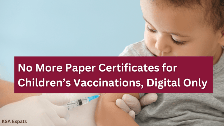 No More Paper Certificates for Children’s Vaccinations, Digital Only