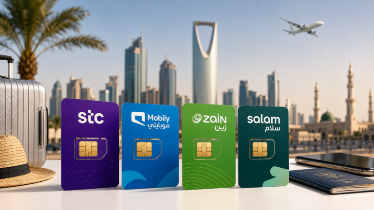 Saudi Arabia Visitor SIM Packages 2026: Compare STC, Mobily, Zain & Salam